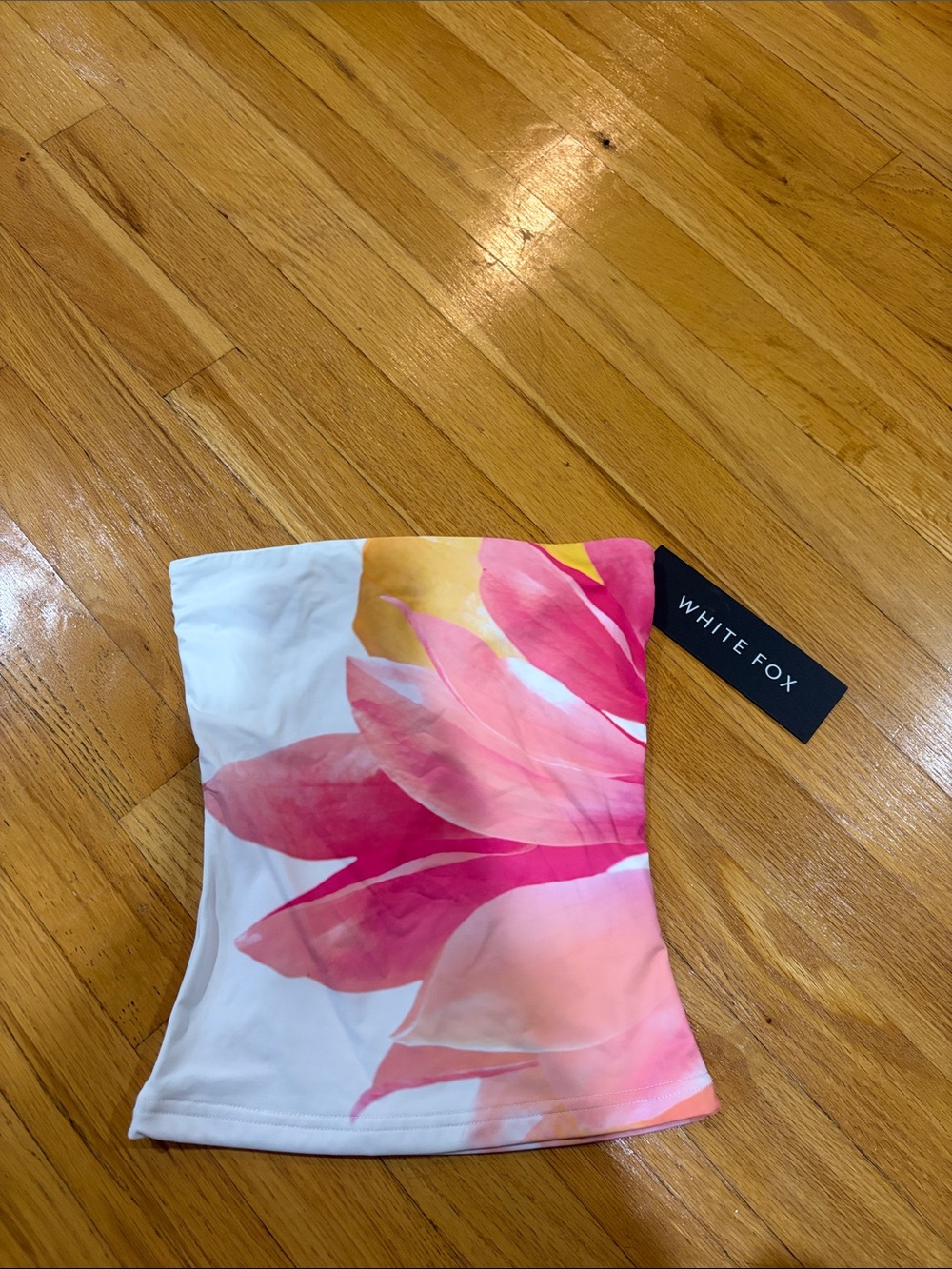 NWT White Fox Women’s Flower Tube Top XXS
